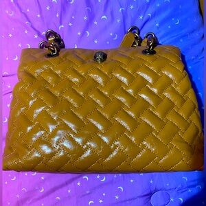 Kurt Geiger Quilted Gold Tote